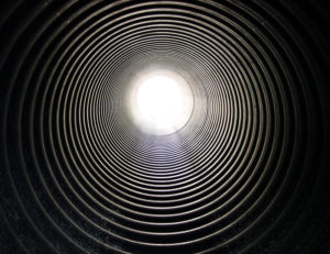 Le tunnel des Expériences de mort imminente (vue d'artiste)